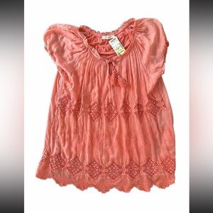 NWT ! Belle France Corral Women’s Top Size Medium Made In Italy Super Soft